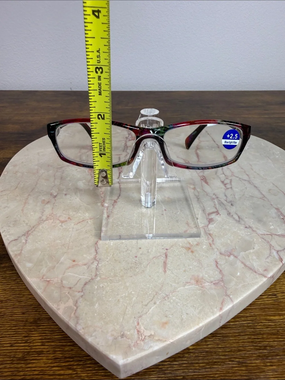 Blue Light Reading Glasses - Multicolor abstract design. #90s Frame (+2.5)